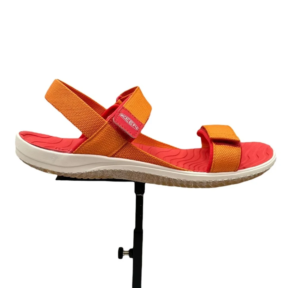 KEEN Youth Girls Sandal Size 7/ Women's 9 Orange Adjustable Open Toe Lightweight